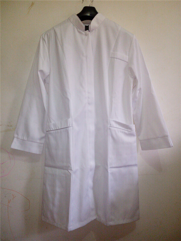 ปรับแต่ง Made สีขาวชุด2023ฤดูใบไม้ผลิใหม่ความงาม Centre ทำงานเสื้อ Workwear Gratis Ongkir