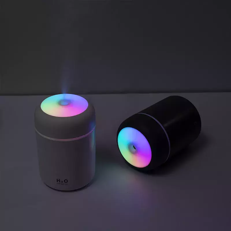 Humidificateur d'air ultrasonique intelligent, Mini diffuseur d'aromathérapie Portable, USB, lampe LED pour maison et voiture