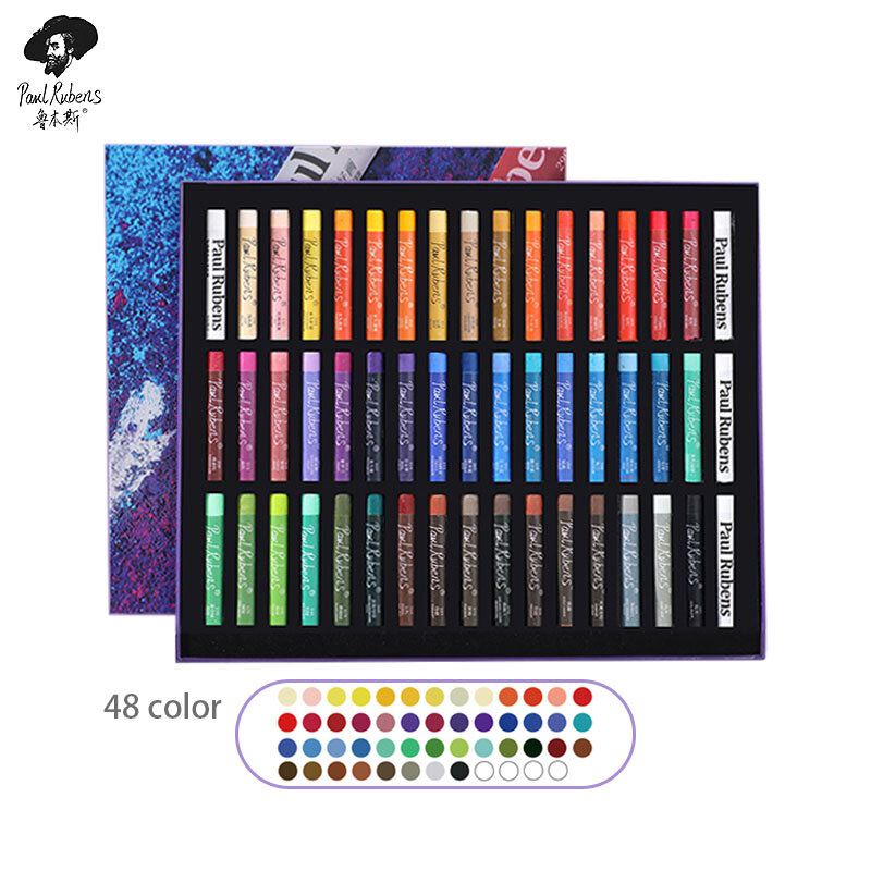 폴 루벤스 아티스트 전문 페인팅 오일 파스텔, 12 색, 24 색, 36/48 색 세트, 그래피티 소프트 파스텔 드로잉 펜, 미술 용품