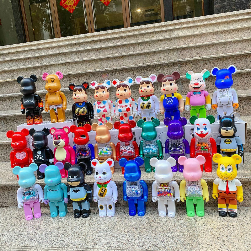 40Style Bearbrick 400% Trendy Collection Anime Violent Bear Building Block Bear Trend Living Room Shop Model Decoration Doll Toy