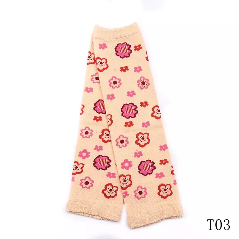 Baby Leg Warmers Girls Cartoon Soft Socks Toddler Cotton Crawling Knee Pads Newborn Floral Printing Kneecap Winter Korea Sock