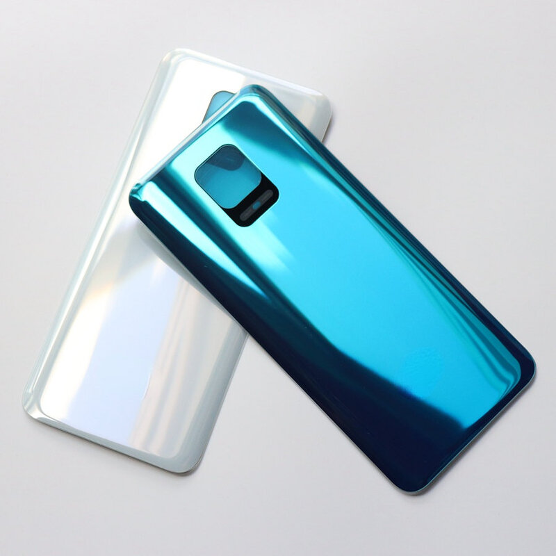 FoxFix-cristal trasero para Xiaomi Redmi Note 9 Pro Note 9S, cubierta de batería, Panel trasero, carcasa de repuesto + pegatina adhesiva