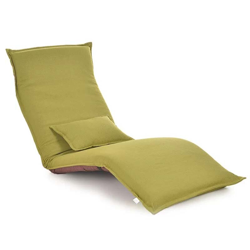 UVR Comfortable Reclining Chair Lazy Sofa Single Tatami Foldable Washable Bay Window Chair Leisure Backrest Japanese Fabric Bed
