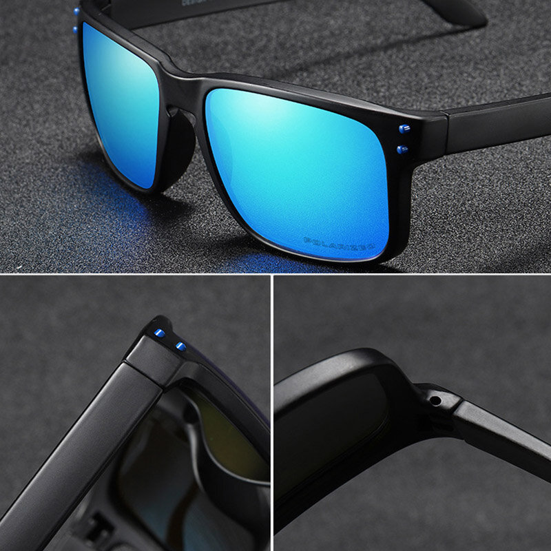 KDEAM – lunettes De soleil classiques carrées polarisées uv400 pour hommes et femmes, verres miroir De haute qualité, pour l'extérieur, la pêche et la conduite