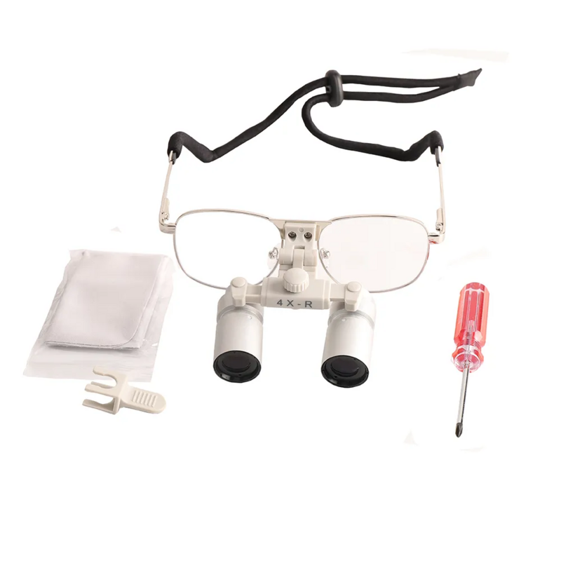 4X Tandheelkundige Loepen Werkafstand Optioneel Binoculaire Loepen Voor Tandheelkunde Chirurgie Dental Lab Medische Vergrootglas Glas