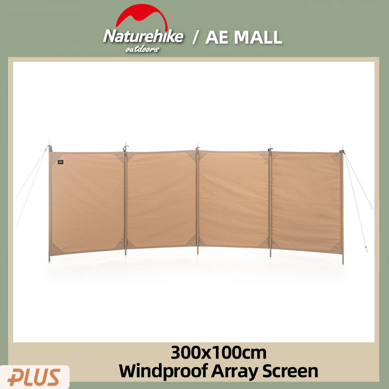 Naturehike Winddichter Array-Bildschirm für den Außenbereich, Picknick-Grill, tragbarer Bildschirm, Wandern, winddichtes Abdeckzelt, großer windfester Bildschirm