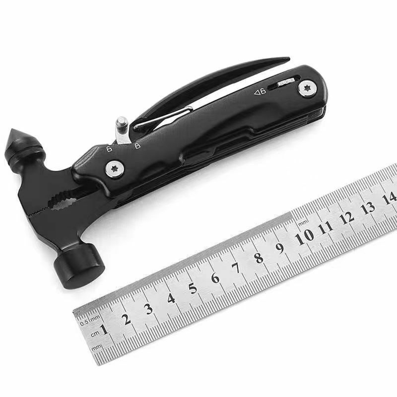 Hand Tools Hammer Vehicle Tools Lifesaving Hammer Multi-purpose Survival Hammer Multi-function Combination Tool Corkscrew