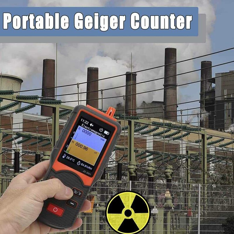 Máy Đếm Geiger Dosimeter Với Màn Hình Hiển Thị LCD Bức Xạ Hạt Nhân Đầu Báo Dosimeter Di Động Kỹ Thuật Số Bức Xạ Điện Từ Phát Hiện