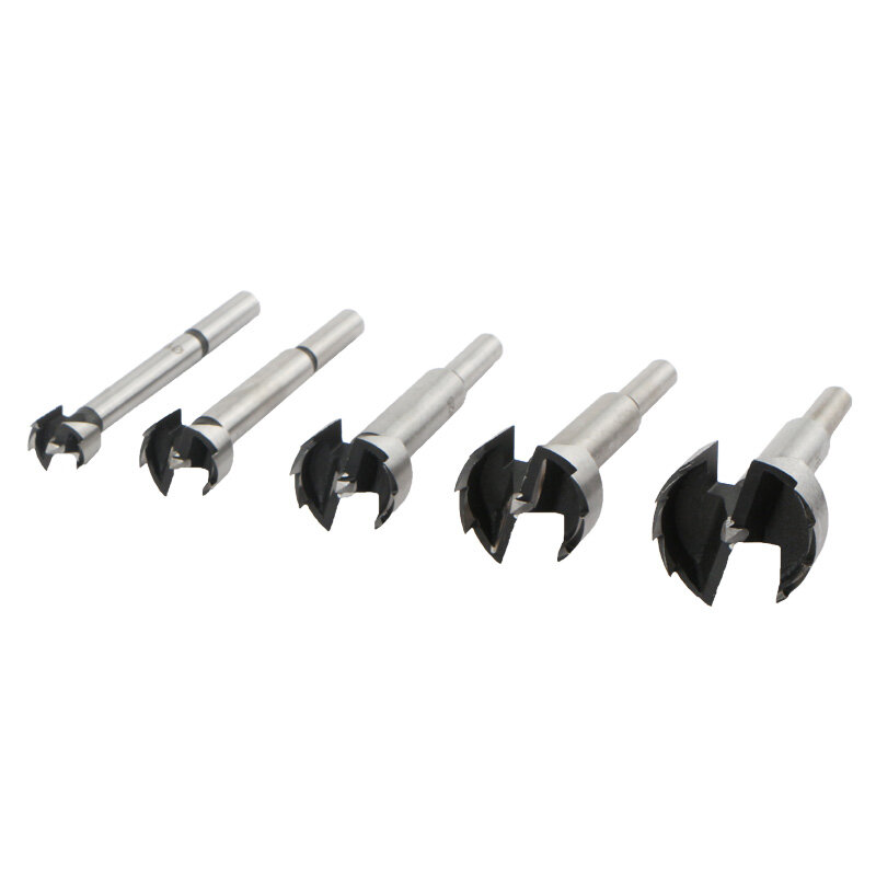 5Pcs/Set Multi-tooth Forstner Drill Bit Woodworking High Carbon Steel Boring Drill Bit Wood Self Centering Hole Saw Cutter Tools