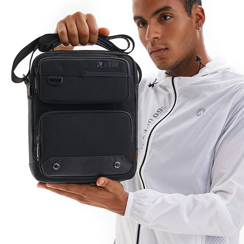SUUTOOP Men Multifunction Fashion Anti-theft Shoulder Bag Waterproof Crossbody Travel Sling Bag Pack Messenger Pack For Male