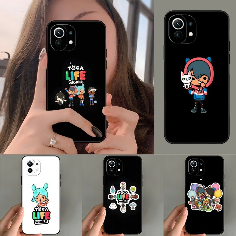 Toca Boca Toca Life World Game Phone Case For Xiaomi Poco M4 M3Pro X3GT 8 9 A2 A3 CC9 CIVI F1 Max3 MIX 3 4 SE Pro Note 10 10Pro