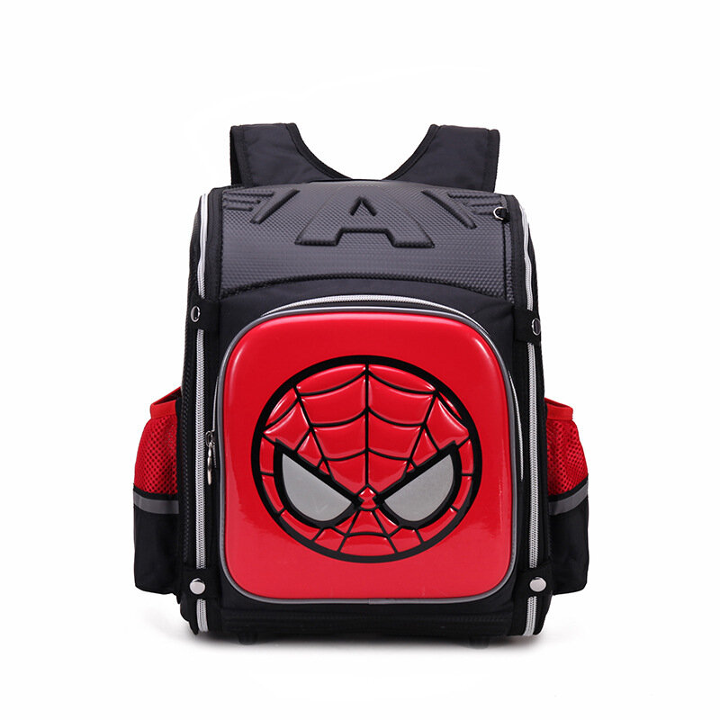 Disney's New Children's Backpack Captain America Cartoon 3D Student Schoolbag Large-capacity Load-reducing Waterproof Schoolbag