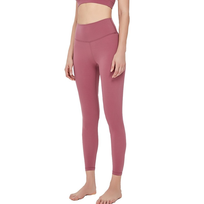 Mallas de Yoga para mujer, pantalones de cintura alta para entrenamiento, ropa deportiva para correr, hasta el tobillo