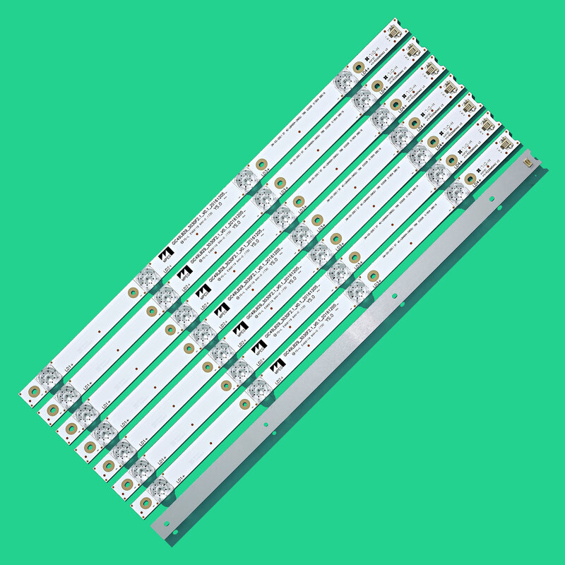 Striscia di retroilluminazione a LED da 8 pezzi per TCL 49 p3 muslimatexlimb V3 muslimate D49A620U B49A81S-UD L49P1-UD L49P2-UD