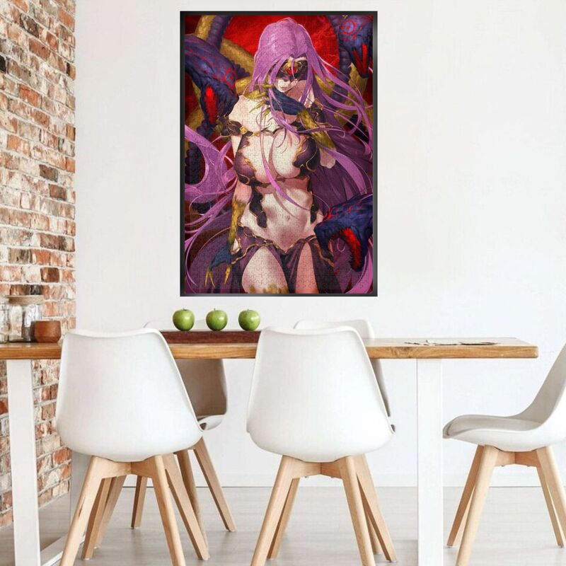 Anime Puzzle Fate Grand Order Poster 1000 Piece Puzzle for Adults Stress Relief Toy Gorgon Demon Painting Hentai Sexy Room Decor