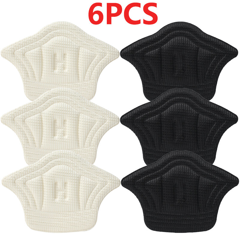 6Pcs Insoles Patch Heel Pads สำหรับกีฬารองเท้าปรับขนาด Antiwear ฟุต Pad เบาะใส่ Heel Protector กลับสติกเกอร์
