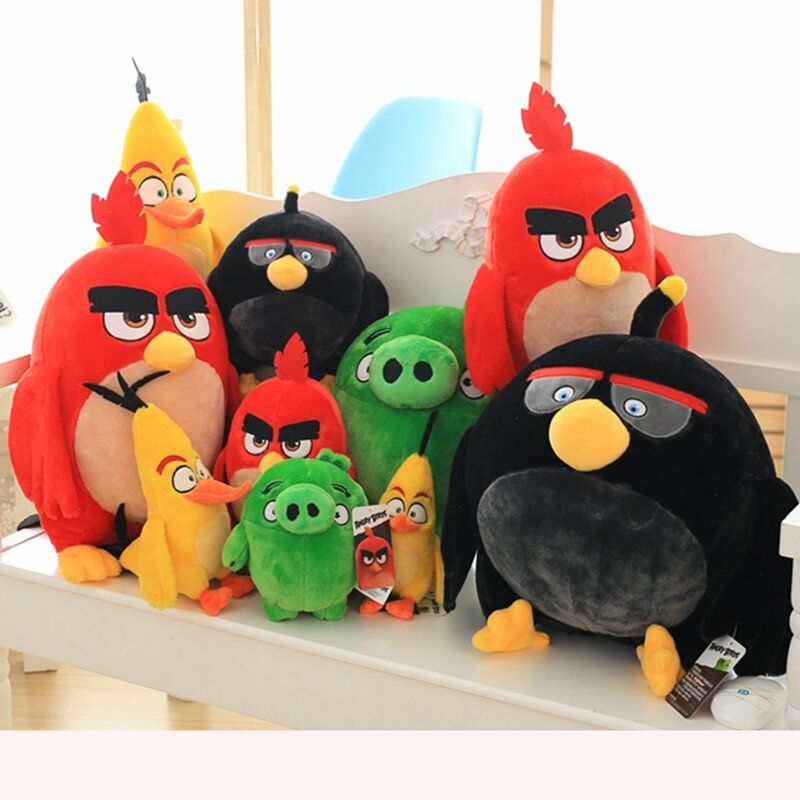 Angry red bird plush toys anime stuffed doll Cute Holiday gifts for children Children's birthday present Anime characters totoro
