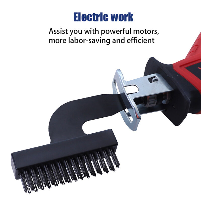 Universal lixar fio de aço de náilon fácil instalar elétrica broca cabeça da escova resistente ao desgaste cozinha ferramenta de moagem reciprocating saw
