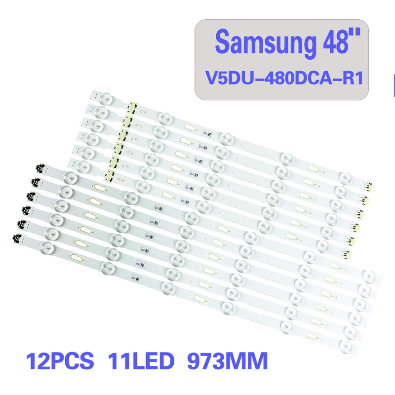 LED Backlight Strip 11สำหรับ Samsung S_5U75_48_FL L5 R6 BN96-34793A 34794A UE48JU6000 UE48JU6400K UE48JU6450 V5DU-480DCA-R1
