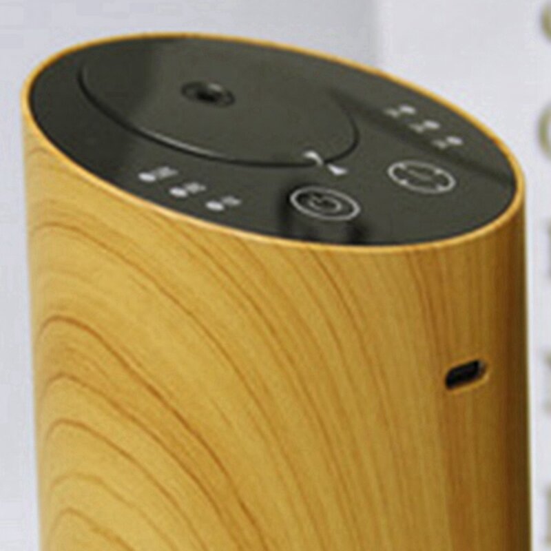 Difusor de aire de aceites esenciales sin agua, nebulizador de aromaterapia con USB, fabricante de niebla recargable, color marrón oscuro, 2 unidades
