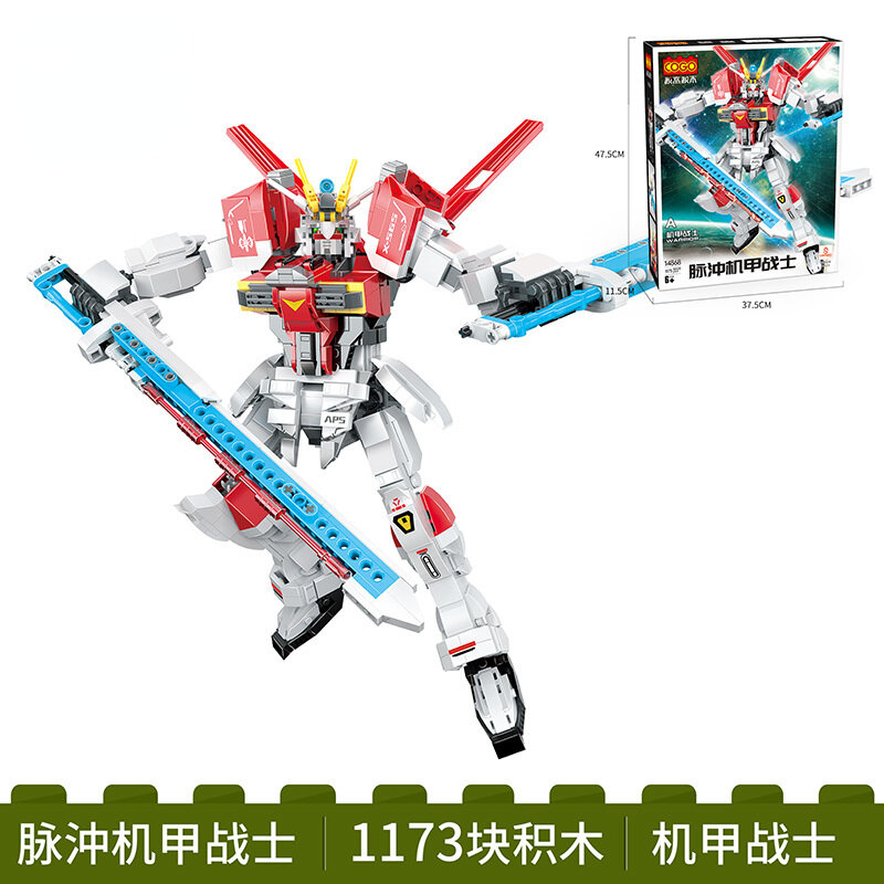 Bloques de construcción del Pacific Rim, modelo mecha Gundam, ensamblaje de deformación hecho a mano, robot, juguetes educativos para niños, adornos