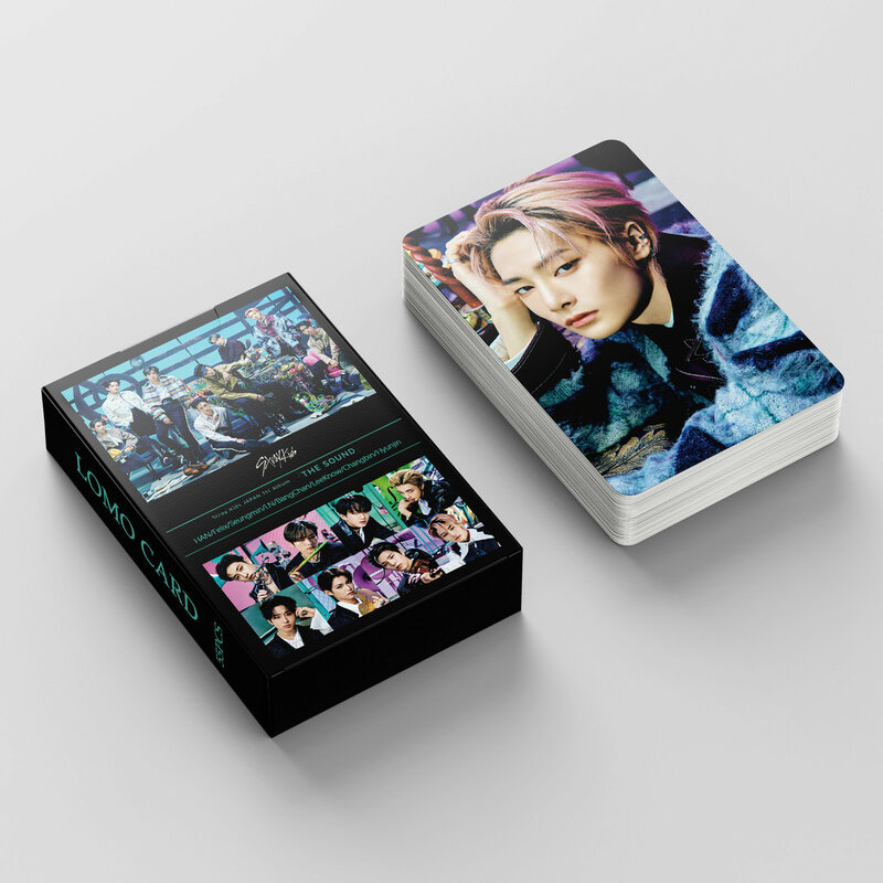 Tarjetas de fotos de Stray Kids, 55 piezas, Lomo, THE SOUND Korea Idol, juego de tarjetas de impresión de fotos de álbum, colección de Fans, regalo, 127