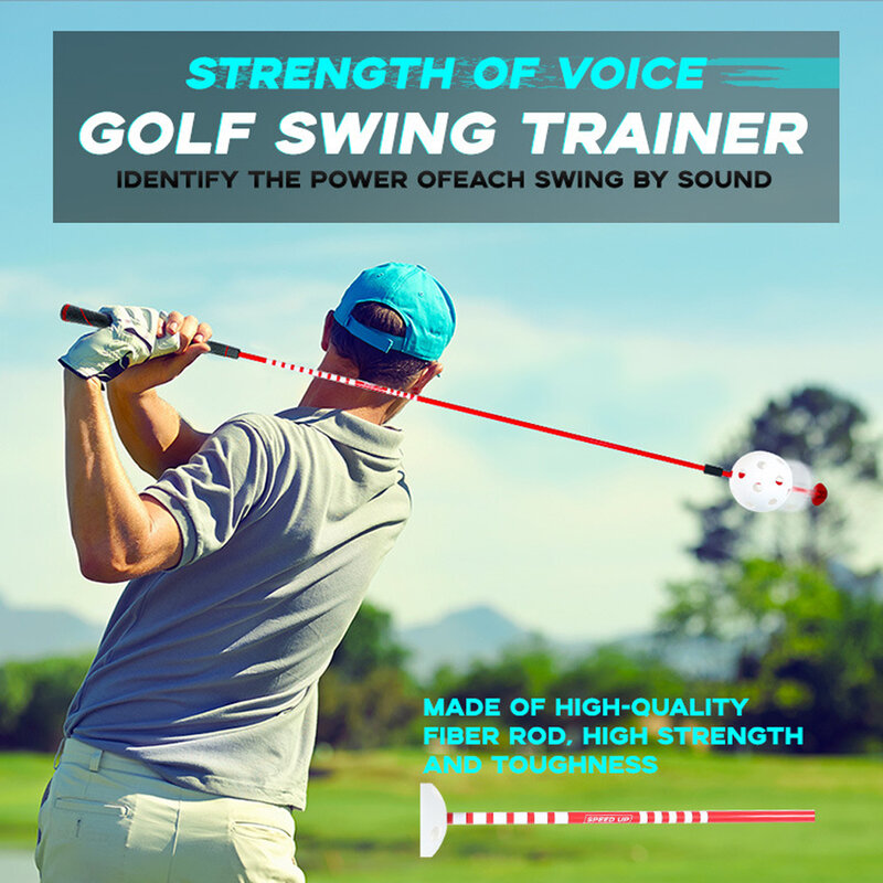 37 Inches Golf Swing Trainer Aid For Improving Rhythm Flexibility Balance Tempo And Strength Flexible Warm-Up Club For Practice