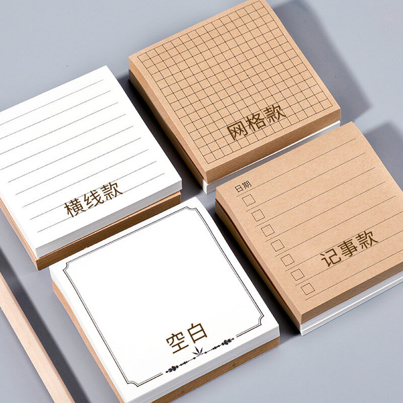 Il blocco note creativo semplice può strappare le note appiccicose studenti Planner Message Memo Pad cancelleria coreana materiale scolastico Simplicity Tag