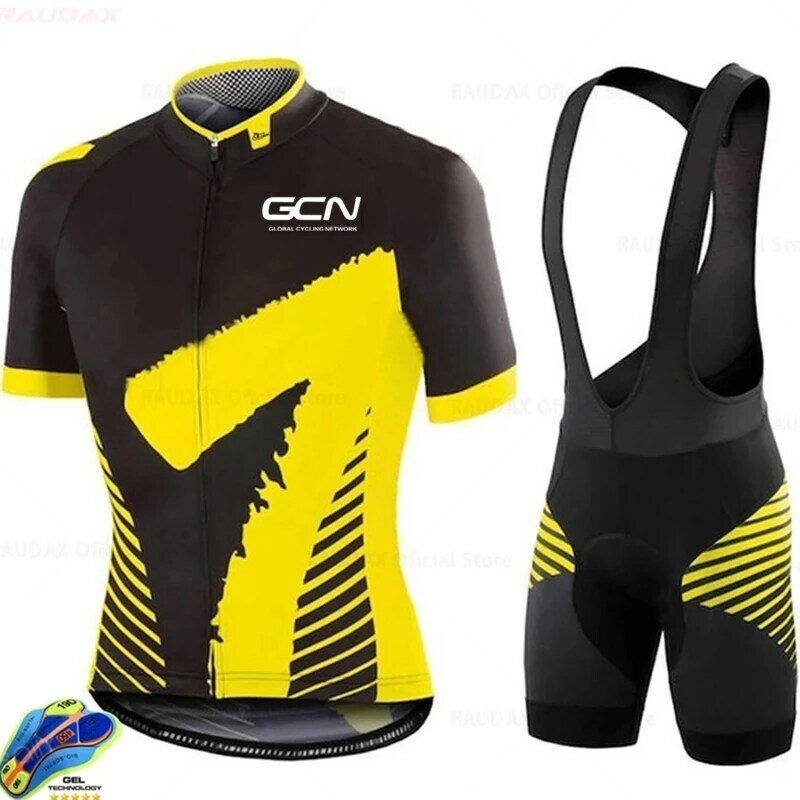 Nova gcn roupas de ciclismo 2022 pro equipe ropa ciclismo hombre manga curta conjunto ciclismo mtb bicicleta uniforme maillot strava