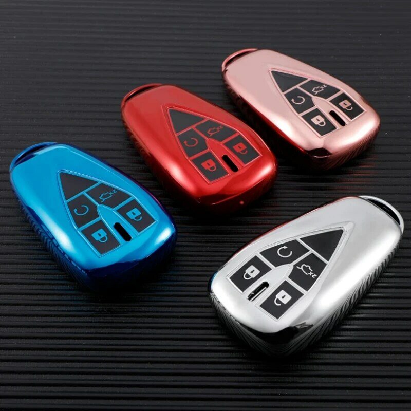 TPU Car Remote 34 Button Key Cover Case Shell for Changan CS35PLUS CS55PLUS CS75PLUS 2019-2020 Key Bag Fob Holder Protection