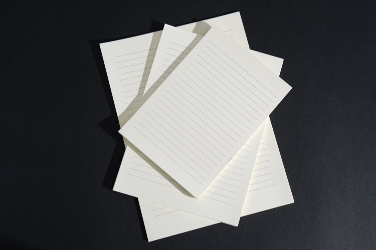 Papel de carta blanco A4/B5/A5, papelería de escritura de letras, romántico, creativo, papel de embalaje de pintura, 50 hojas