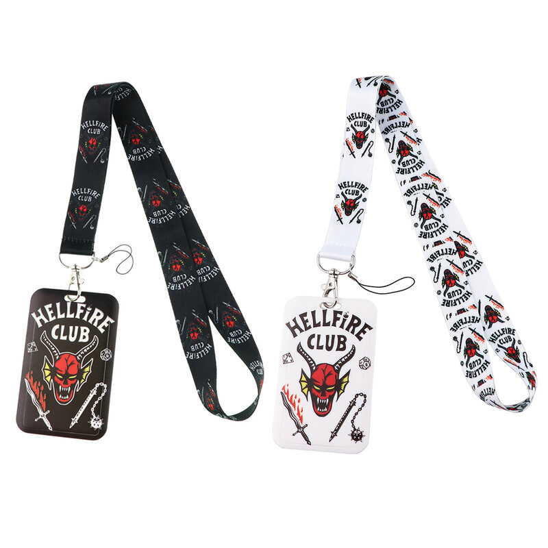 YQ982 Thrilling Horror Tv Show Keychain Lanyard Phone Straps for Keys ID Credit Card Holder Jewelry Gift for Women Men Teens