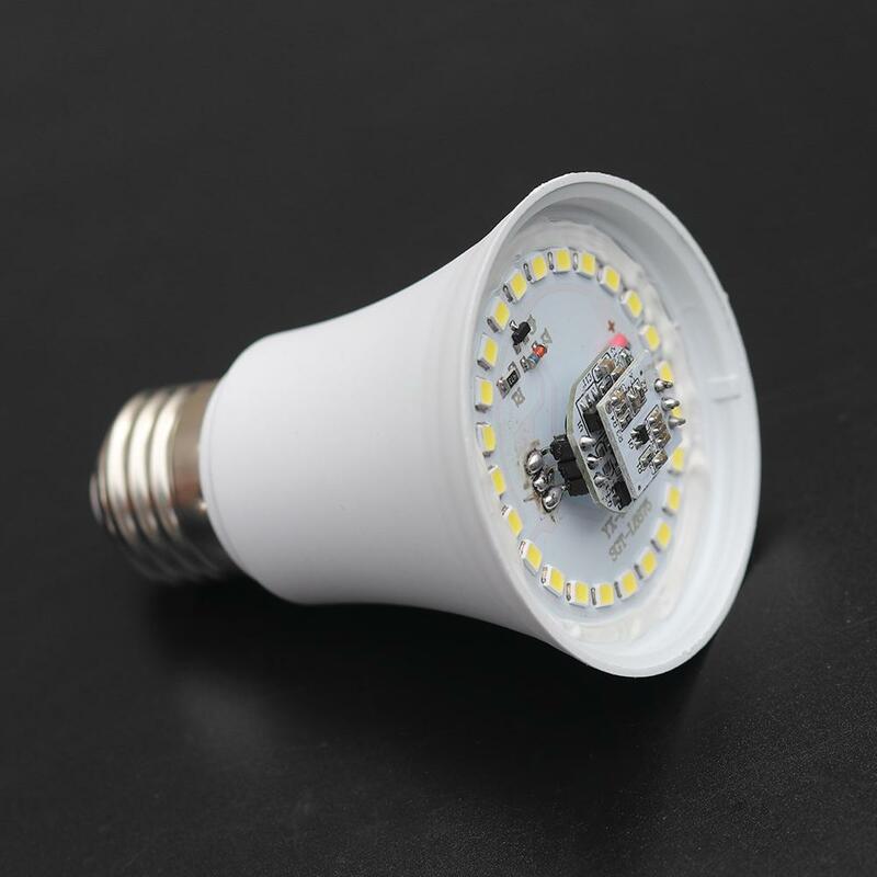 Ampoule LED SMD5730, 5/7/9/12W E27, économie d'énergie, capteur de mouvement, éclairage blanc professionnel, Auto OFF/ON