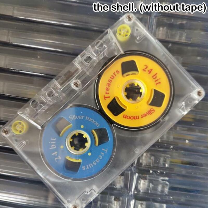 45 Minuten Transparante Kleine Open Lege Tape Muziek Audiocassettebandomhulsel Plastic Haspel Voor Reparatie Vervangende Haspel (Geen Tape)