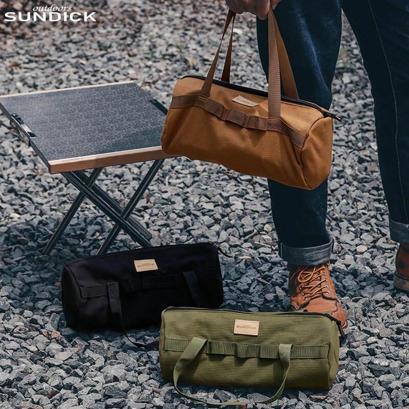 SUNDICK-Tent Stake Ferramenta Bag, portátil, Peg Nails Carry Bag, lona impermeável, Terra Prego Ferramenta Bag, Camping Suprimentos, Organizador