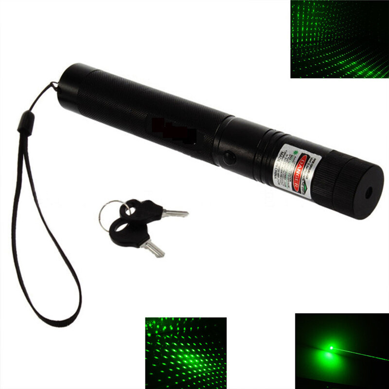 Poderoso 3000m 532nm laser verde vista laser laser 301 303 ponteiro poderoso foco ajustável lazer com laser caneta cabeça queima jogo