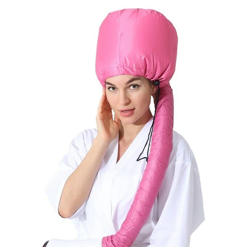 Hair Perm Portable Soft Hair Drying Cap Bonnet Hood Hat Blow Dryer Attachment Dry Hair Cream Caps wholesale satin bonnets