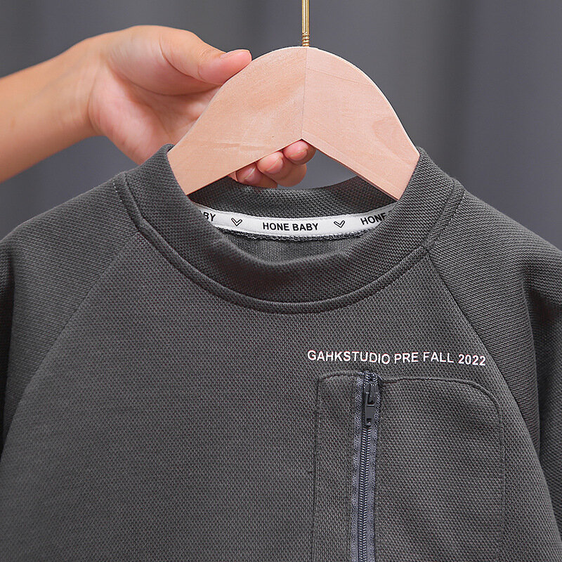 Nowy maluch dzieci ubrania chłopcy z długim rękawem chłopiec zestaw jesień trwała bawełna Baby Boy projektant strój zestaw odzież dziecięca dres