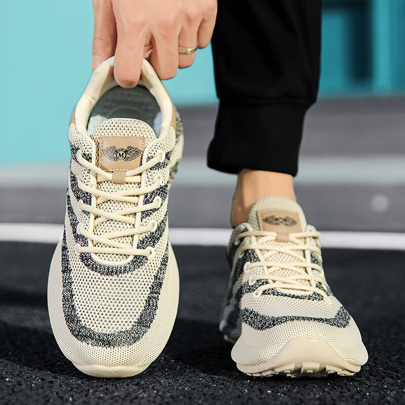 المنخفضة أعلى شريط مختلط اللون تنفس أحذية رجالية مريحة الدانتيل متابعة أحذية رياضية غير رسمية عدم الانزلاق مقاومة للاهتراء الذكور أحذية رياضية