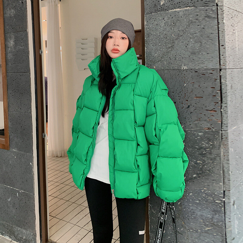 2023 New Parkas Winter Jacket Women Warm Short Cotton Bubble Puffer Coat Ladies Female Quilted Padded Jacket Women Casual