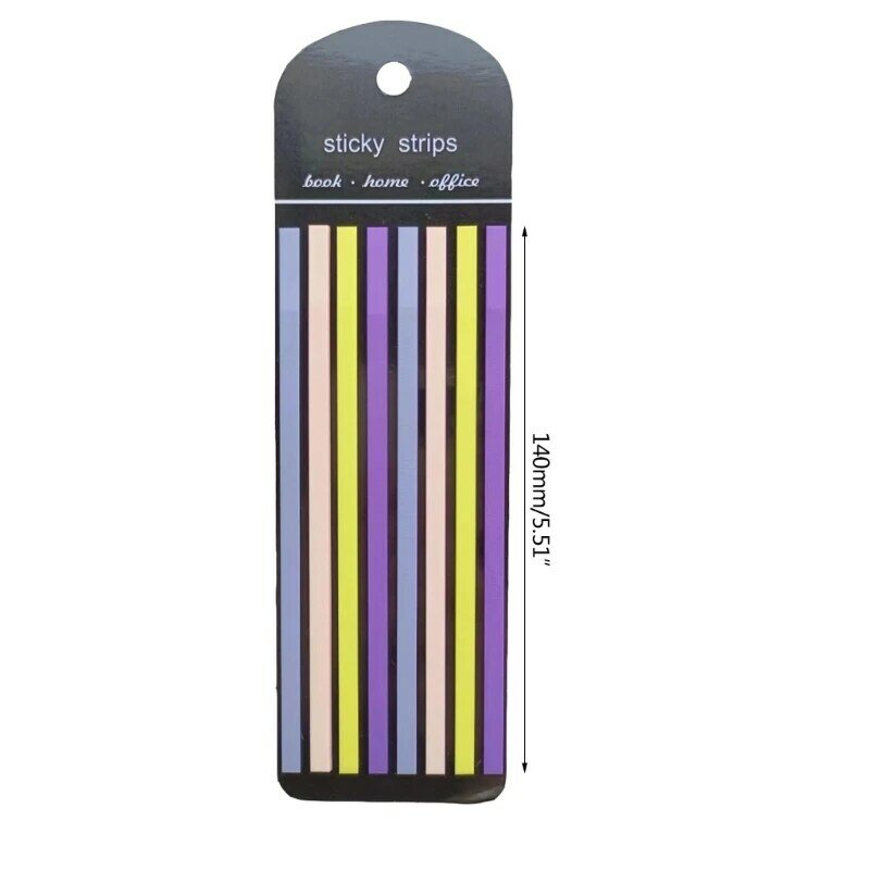Translucent Sticky Notes Multifunctional Colored Index Tabs Long Page-Markers Sticky Index Tabs for Bookmarks Notebooks