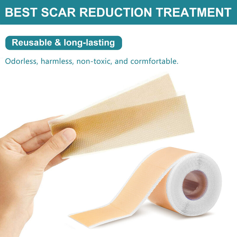 Scar Removal Patch Surgery Self-Adhesive Silicone Gel Tape Removal Scar Tape Therapy Patch for Acne Trauma Burn Scar Skin Repair