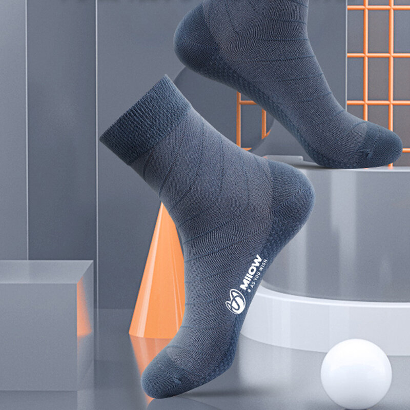 MiiOW 5 Pairs/Lot  Man Socks Cotton New Style Men's Socks With Print Casual Tube Socks High quality Sport Socks For Men