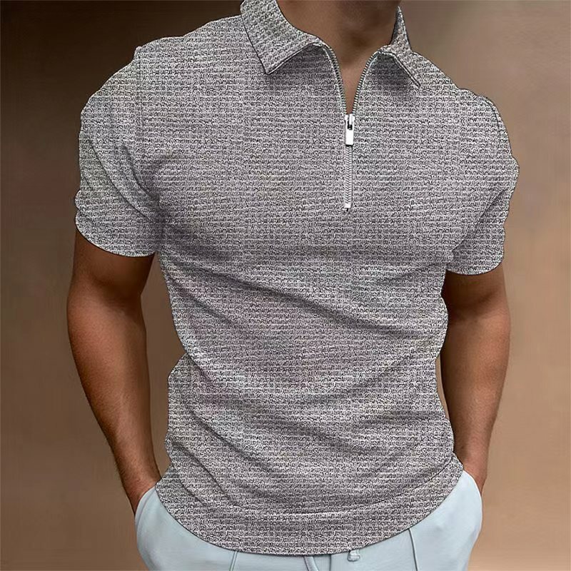 2022 mężczyzna lato wysokiej jakości nowe mody solidna kolorowa koszulka Polo koszula męska dorywczo z krótkim rękawem klapa pół zamek projekt Trend Clothin