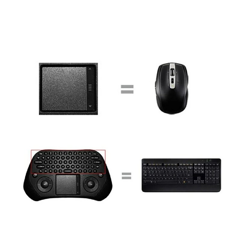 Measy GP800 2.4GHz Keyboard Gaming Nirkabel Mouse Udara Pintar Tochpad Remote Control untuk Android TV Box / Laptop / Tablet PC
