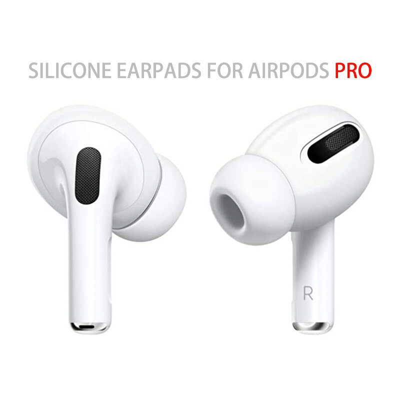 1 par/5 pares almofadas de orelha para apple airpods pro 3 2 1 silicone capa protetora (airpods não incluído)
