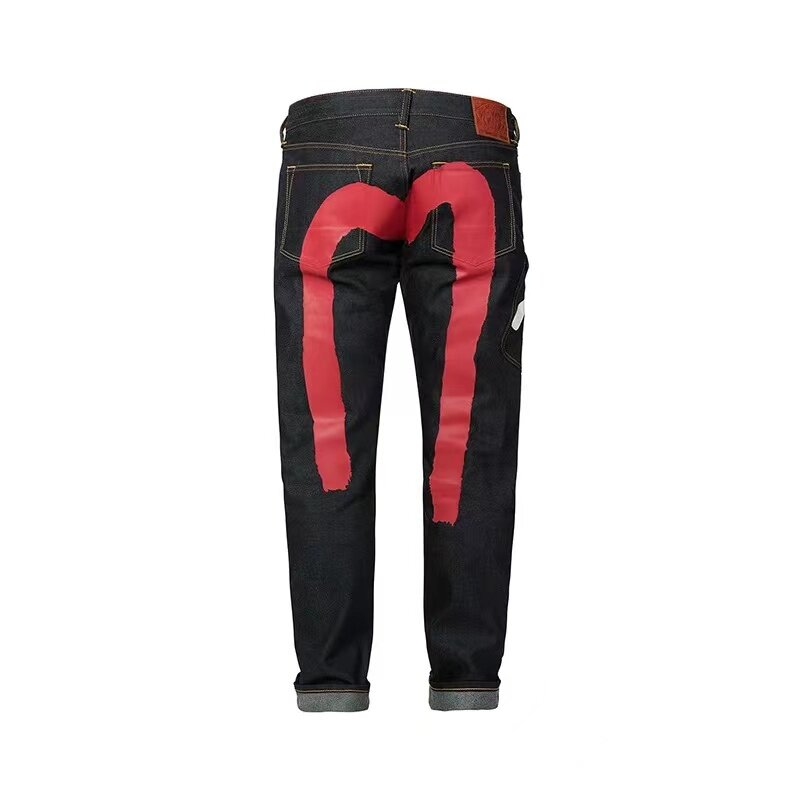 Retro Japan Stil 2021 Neue Y2k männer kleine Seagull Drucken Jeans Hohe Qualität Jeans Hip Hop Lange Gerade Jeans