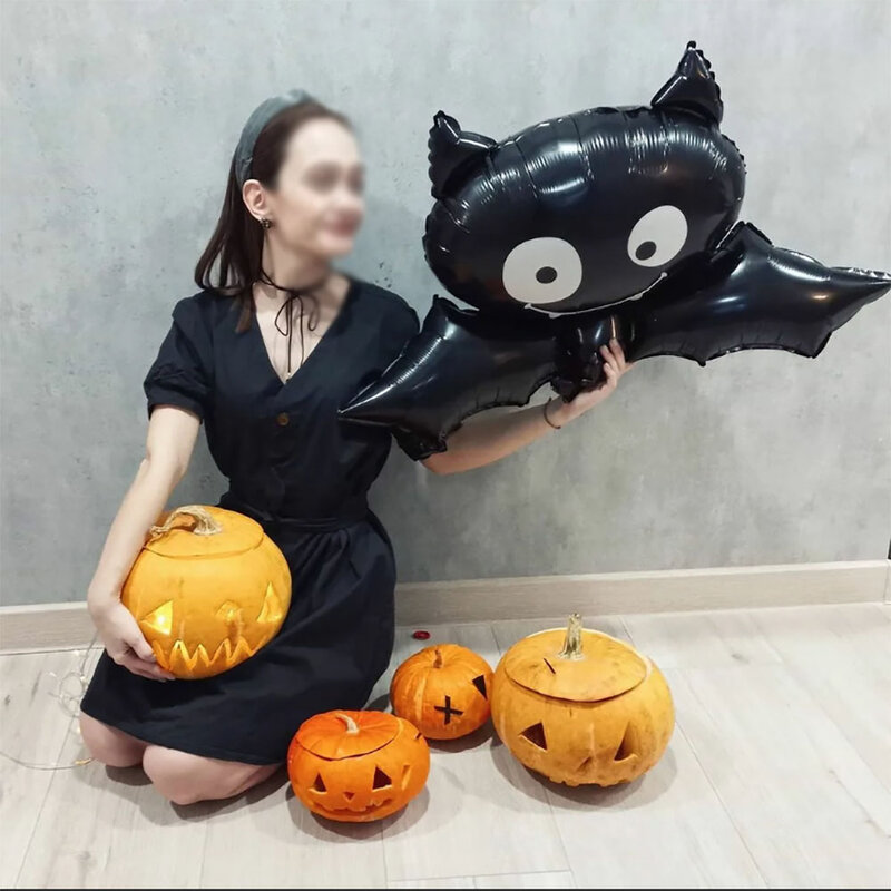 Balão de caveira fantasma de abóbora, dia das bruxas, decoração inflável, bexiga, morcego, aranha, globos, brinquedos para festa de dia das bruxas