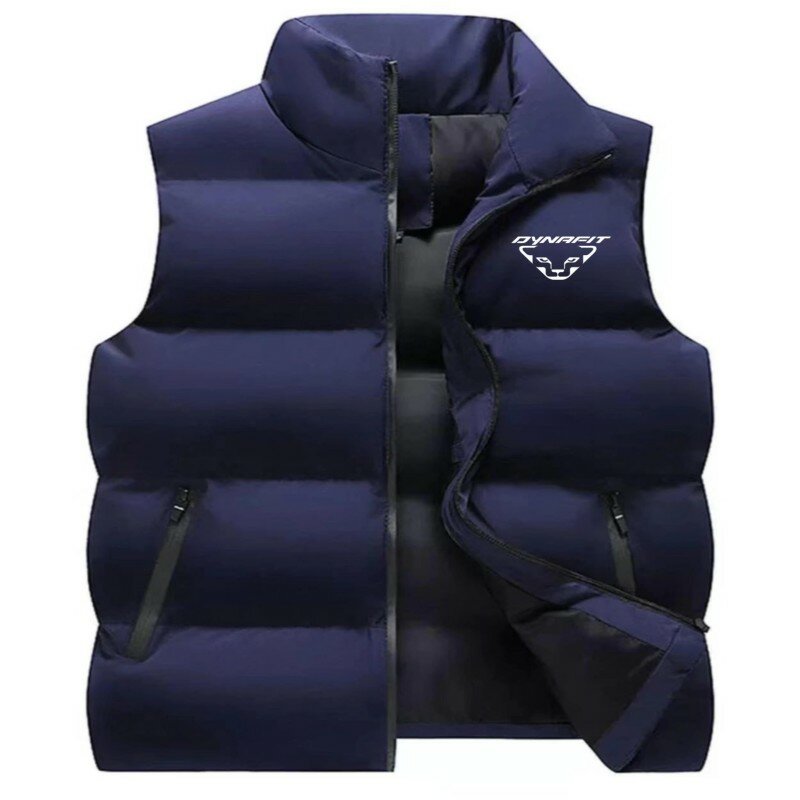 2023 New brand DYNRFIT men's new sleeveless vest coat winter fashion men's cotton coat vest coat men's stand collar warm vest5XL