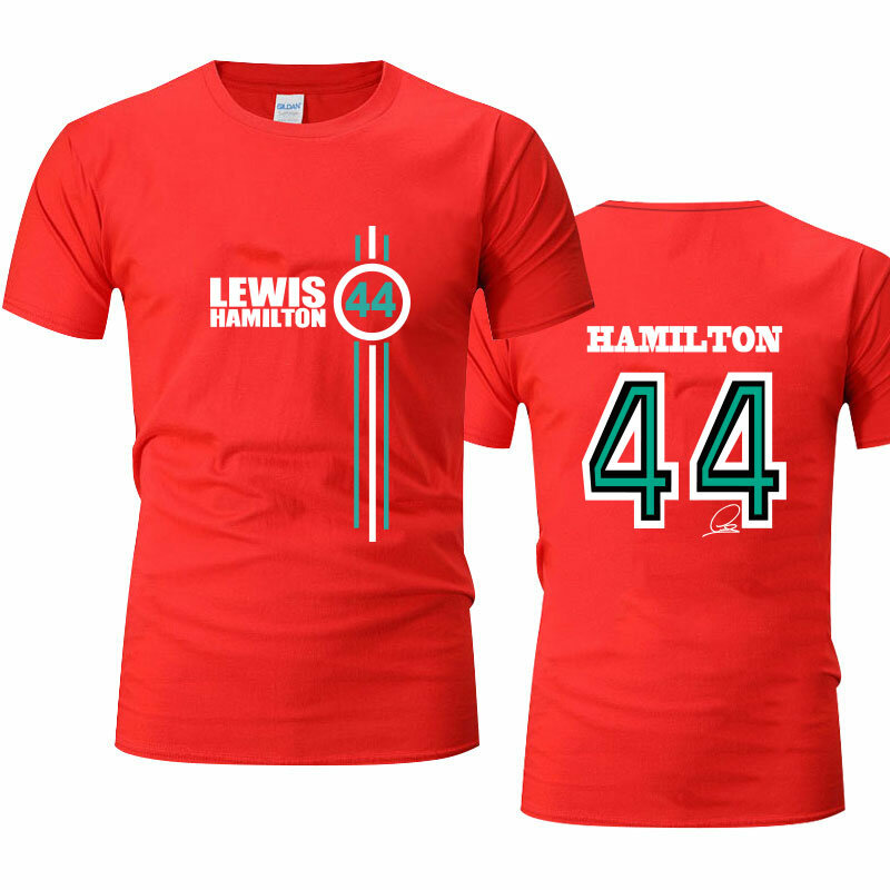 Summer Formula One Racer Lewis Hamilton F1 Racing Fans Short-Sleeved No.44 Logo 2022  3D T-Shirts MenWomen Fashion Streetwear